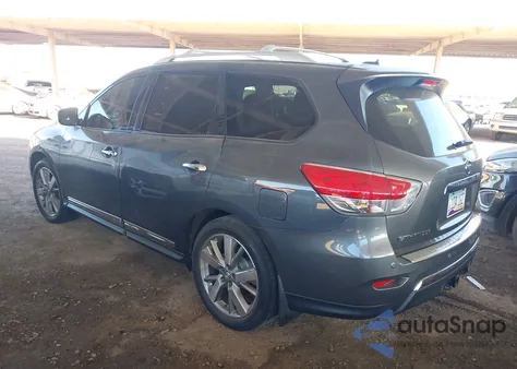 2015 Nissan Pathfinder Platinum from USA, damaged, VIN 5N1AR2MN0FC720722